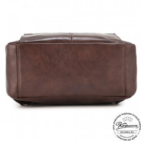 Кожаный рюкзак "Дафна" (коричневая гладкая кожа)